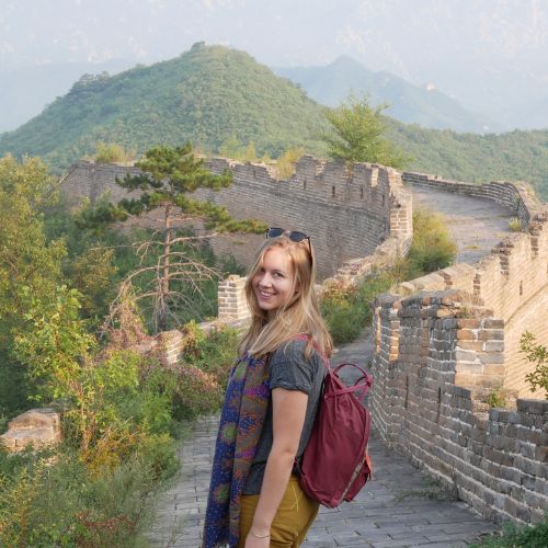 Uitgelichte foto medewerker, Annelou Chinese muur