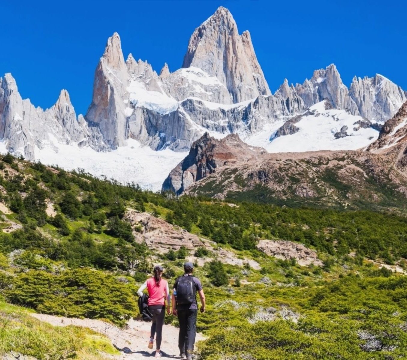 Argentinië, El Chalten, Hike met koppel