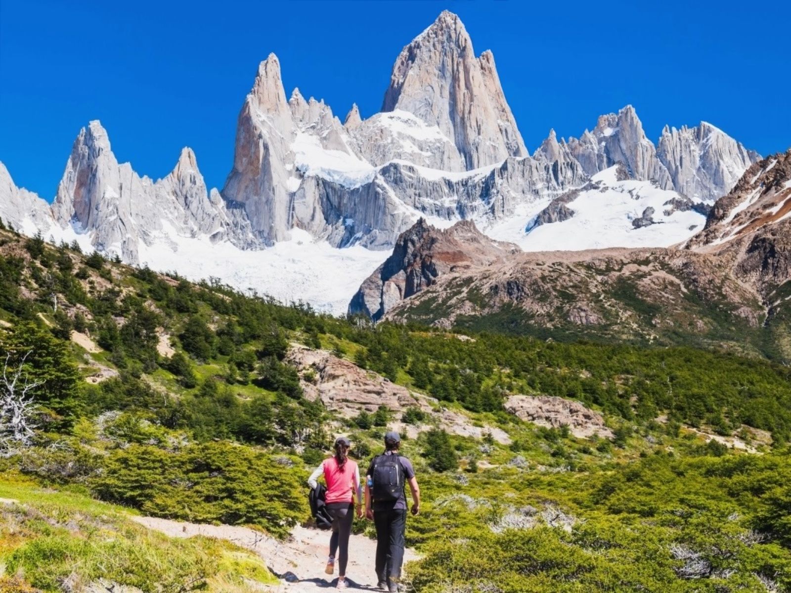 Argentinië, El Chalten, Hike met koppel