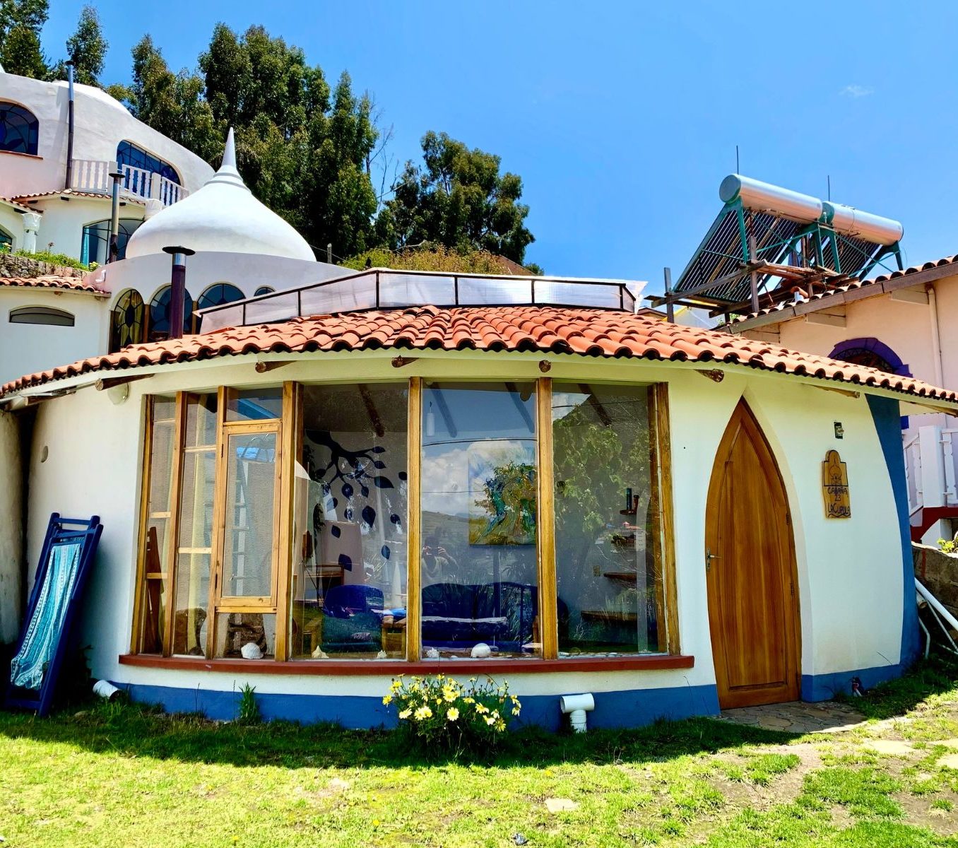 Rondreis Bolivia, Copacabana, La Cupula buitenaanzicht