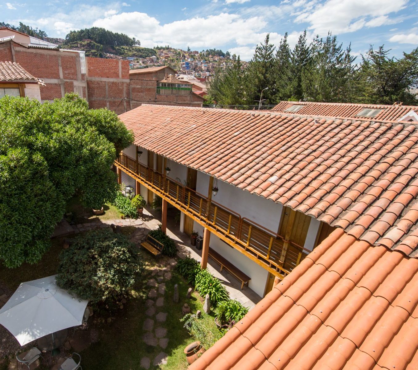 Rondreis Peru, Cusco, Inkarri hotel buitenkant