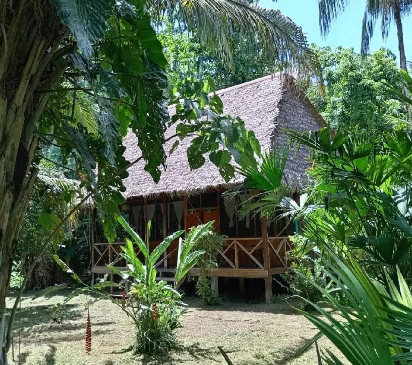 Rondreis Peru, Puerto Maldonado, Inotawa Lodge - buitenaanzicht