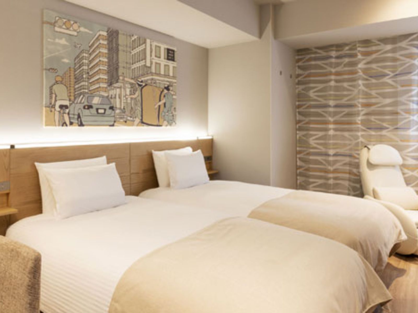 Rondreis Japan, Tokyo, Remm Tokyo Kyobashi, Slaapkamer 1