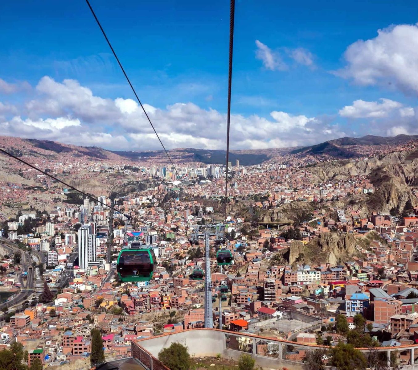 Rondreis Bolivia, La Paz, kabelbaan