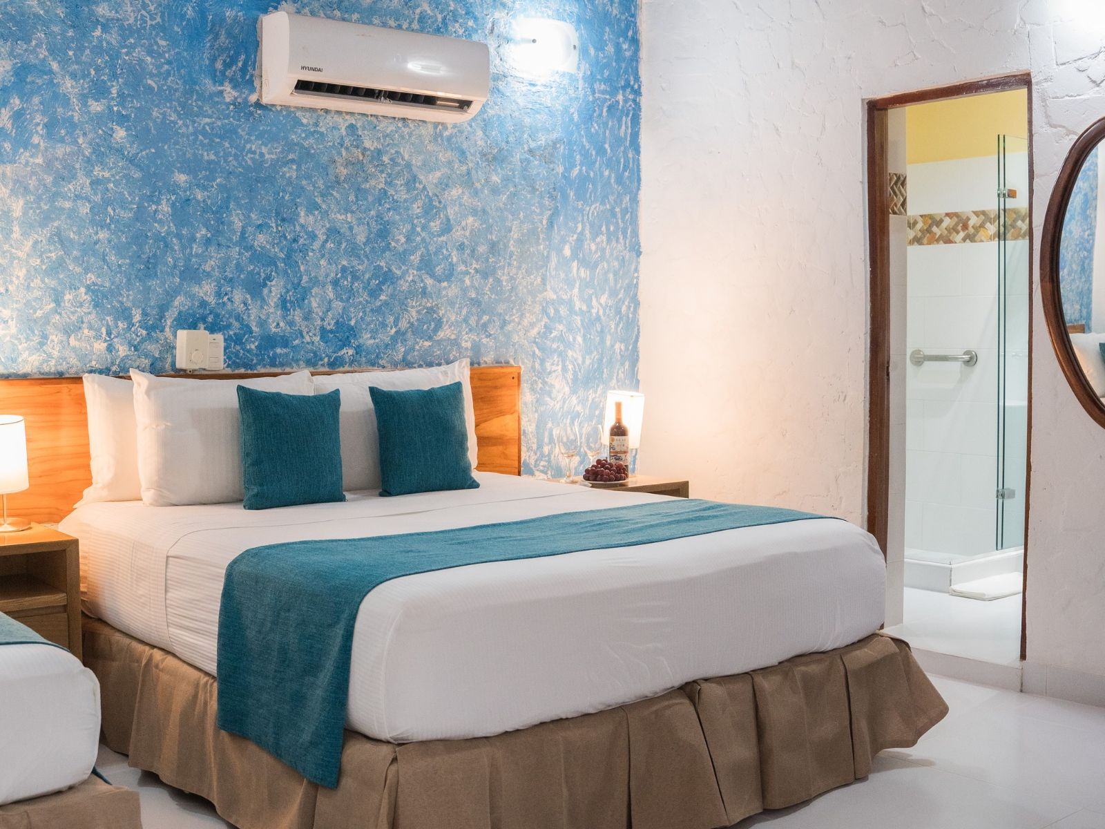 Rondreis Colombia, Cartagena, Hotel 3 Banderas, tweepersoonskamer