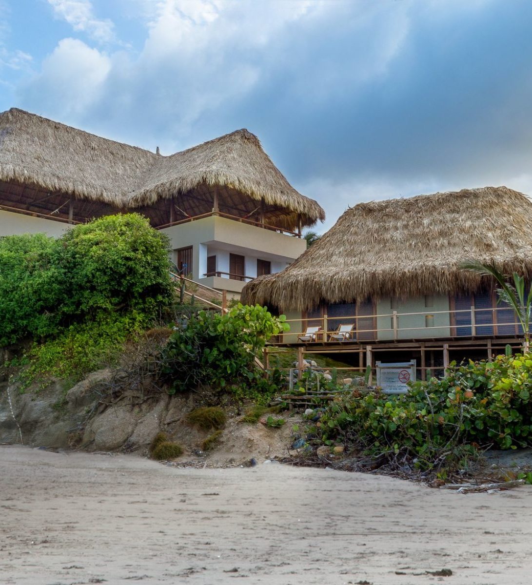 Rondreis Colombia, Tayrona, Casa Los Naranjos - buitenaanzicht