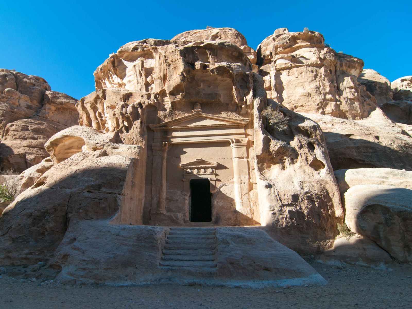 Rondreis Jordanië, Little Petra, ingang Siq al-Barid