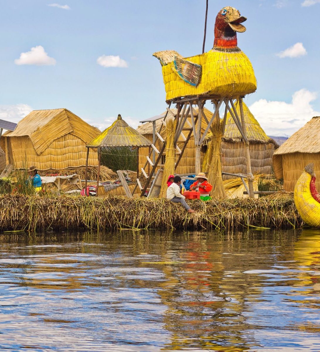 Rondreis Peru, Titicacameer (Puno) Eiland van riet
