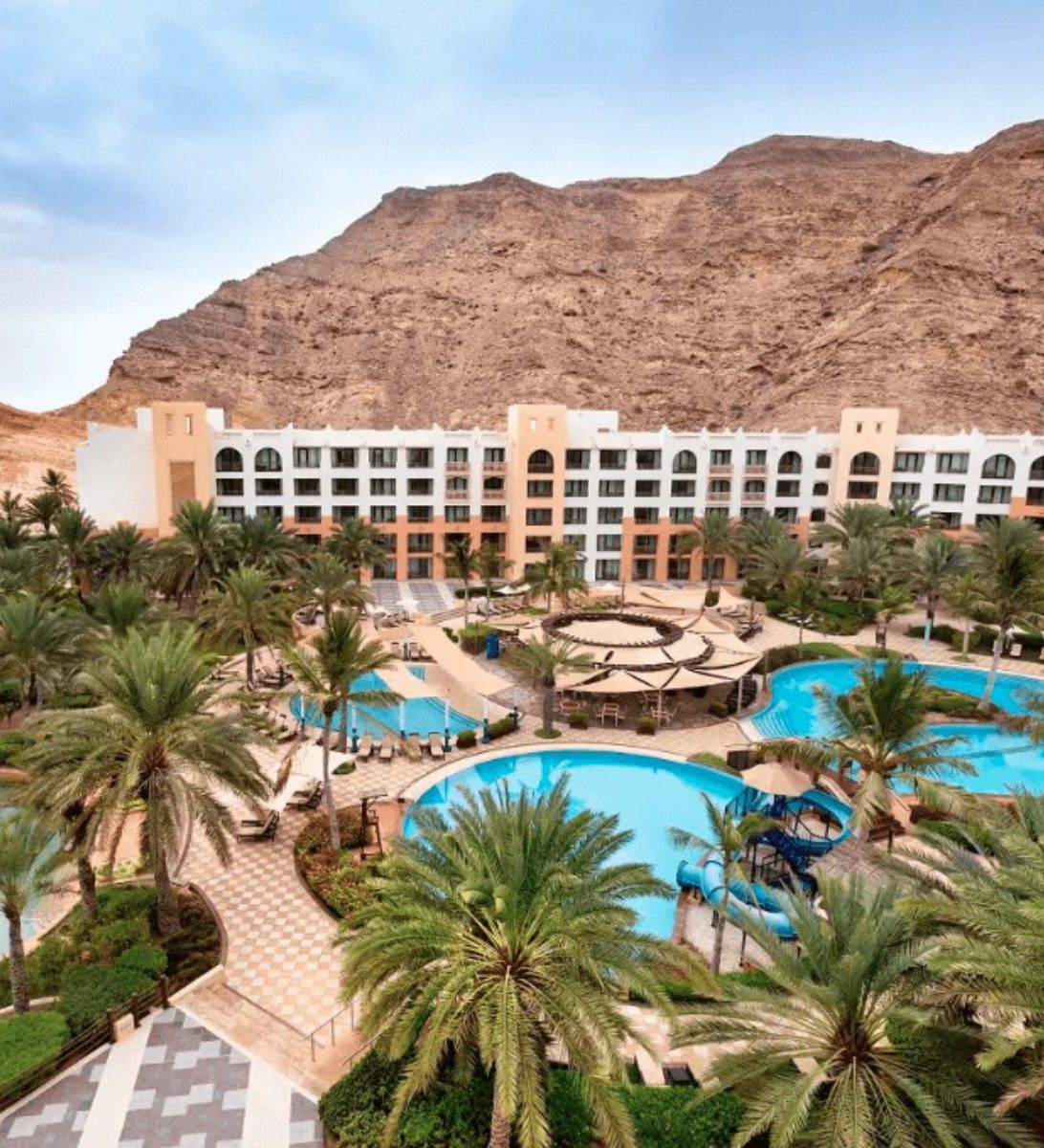Rondreis Oman, Muscat, shangri-la al bandar, buitenaanzicht