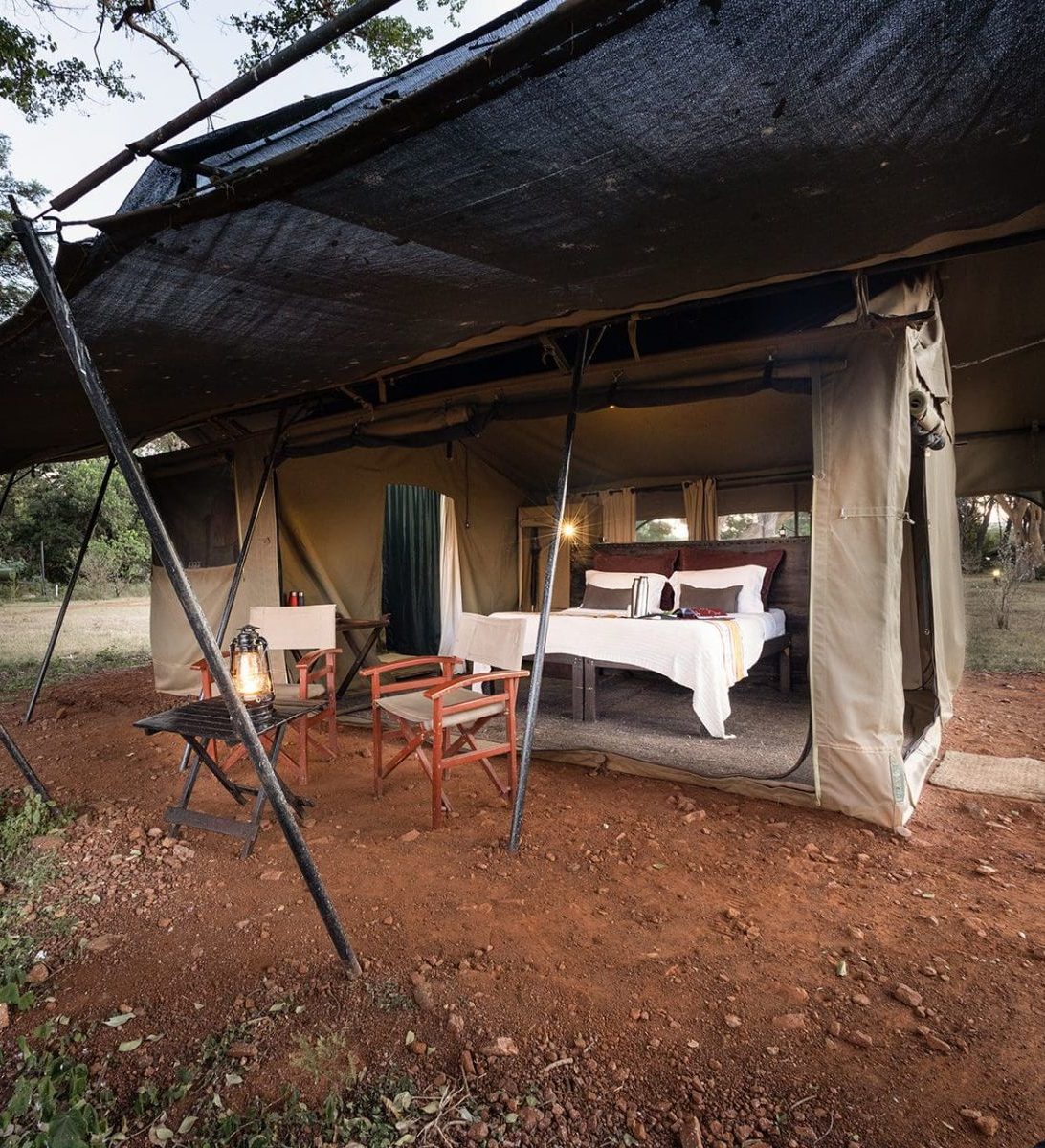 Rondreis Kenia, Basecamp Adventure, Masai Mara National Reserve, vooraanzicht tent