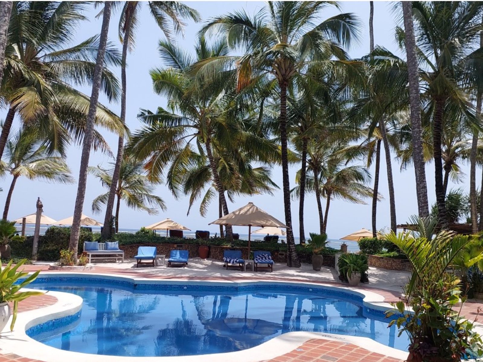 Rondreis Kenia, Diani Beach, Asha Boutique, zembad