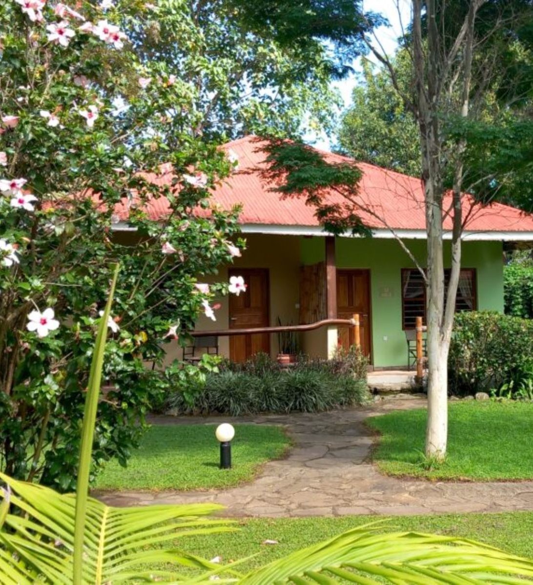 Rondreis Tanzania, Kilimanjaro, African View Lodge, bungalow Rondreis Tanzania, Kilimanjaro, African View Lodge, bungalow
