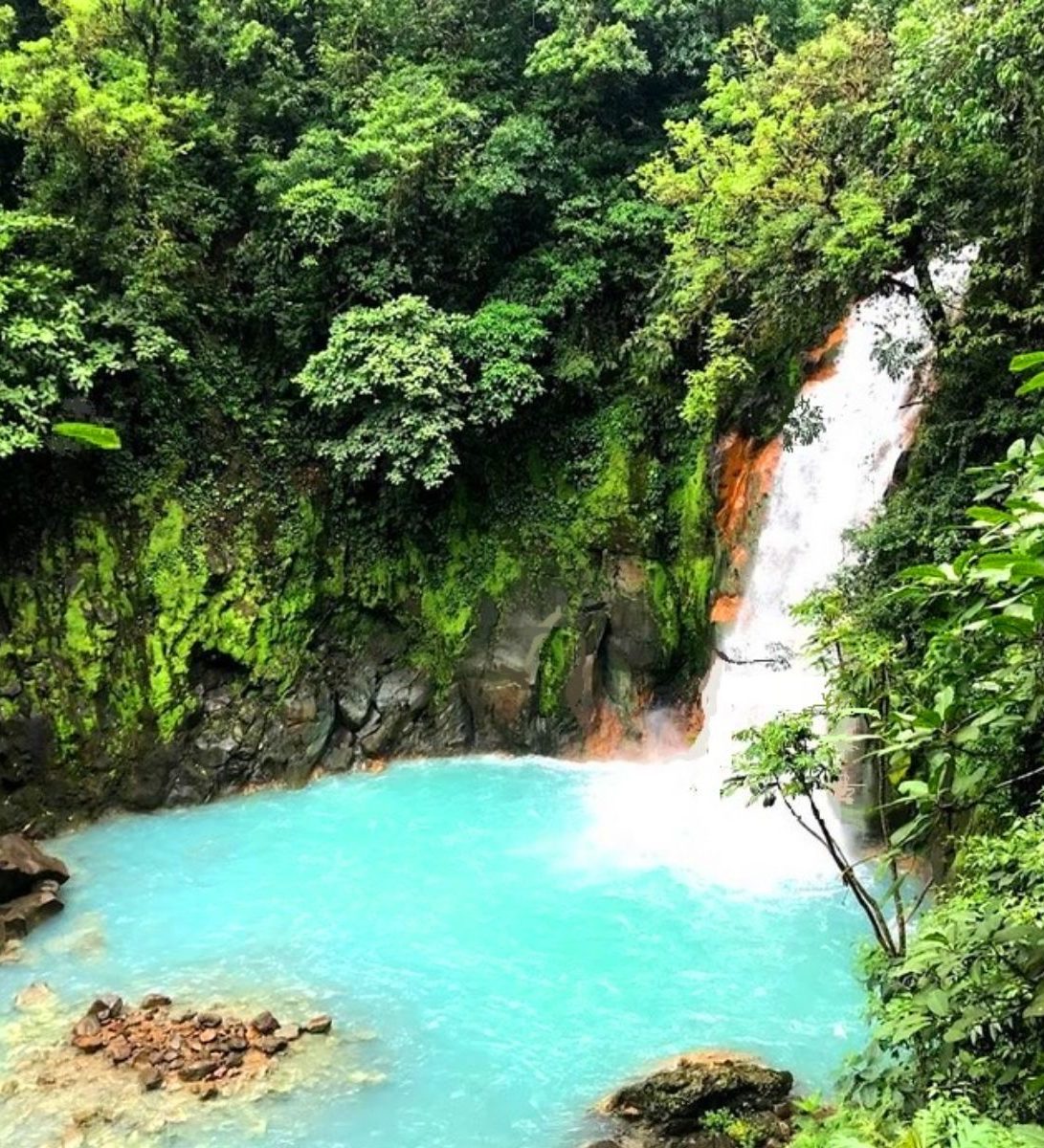 Rondreis Costa Rica, Rio Celeste-Tenorio, Waterval