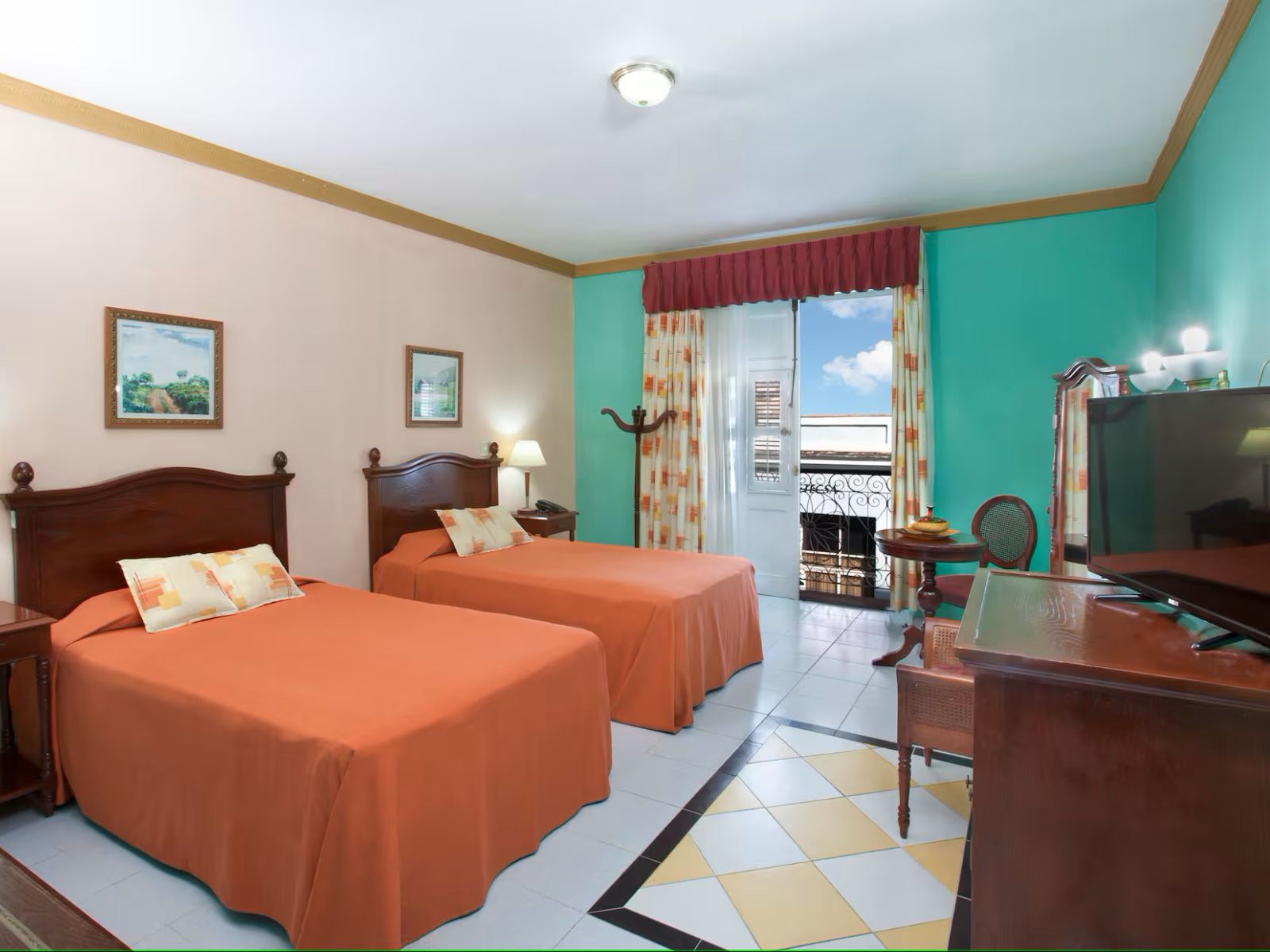 Rondreis Cuba, Cienfuegos, La Union, tweepersoonskamer met uitzicht