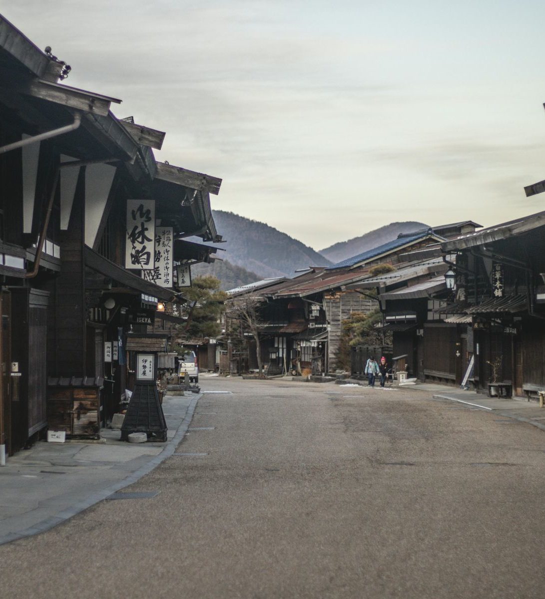 Rondreis Japan, Nagano, stad straat Rondreis Japan, Nagano, stad straat