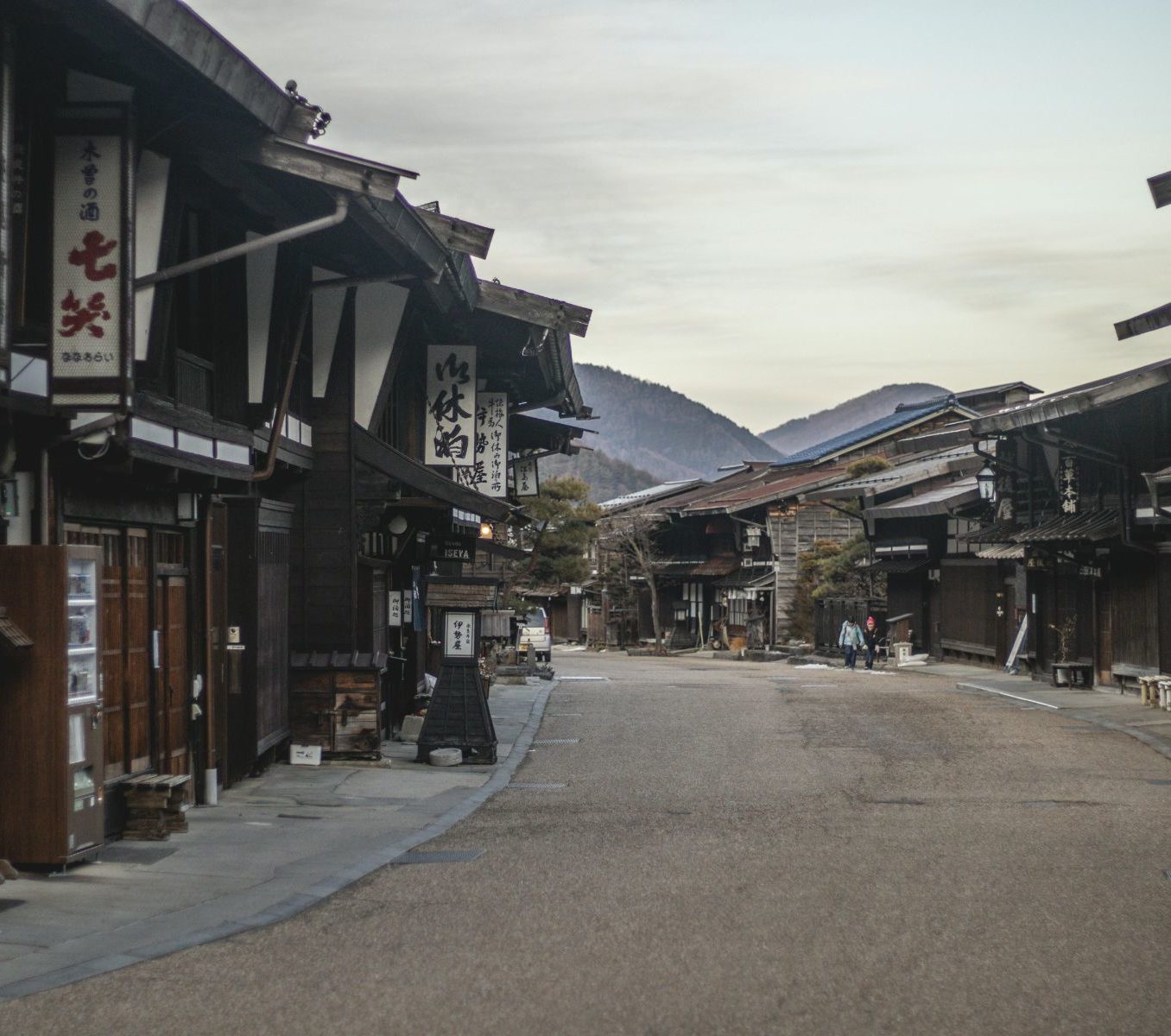Rondreis Japan, Nagano, stad straat