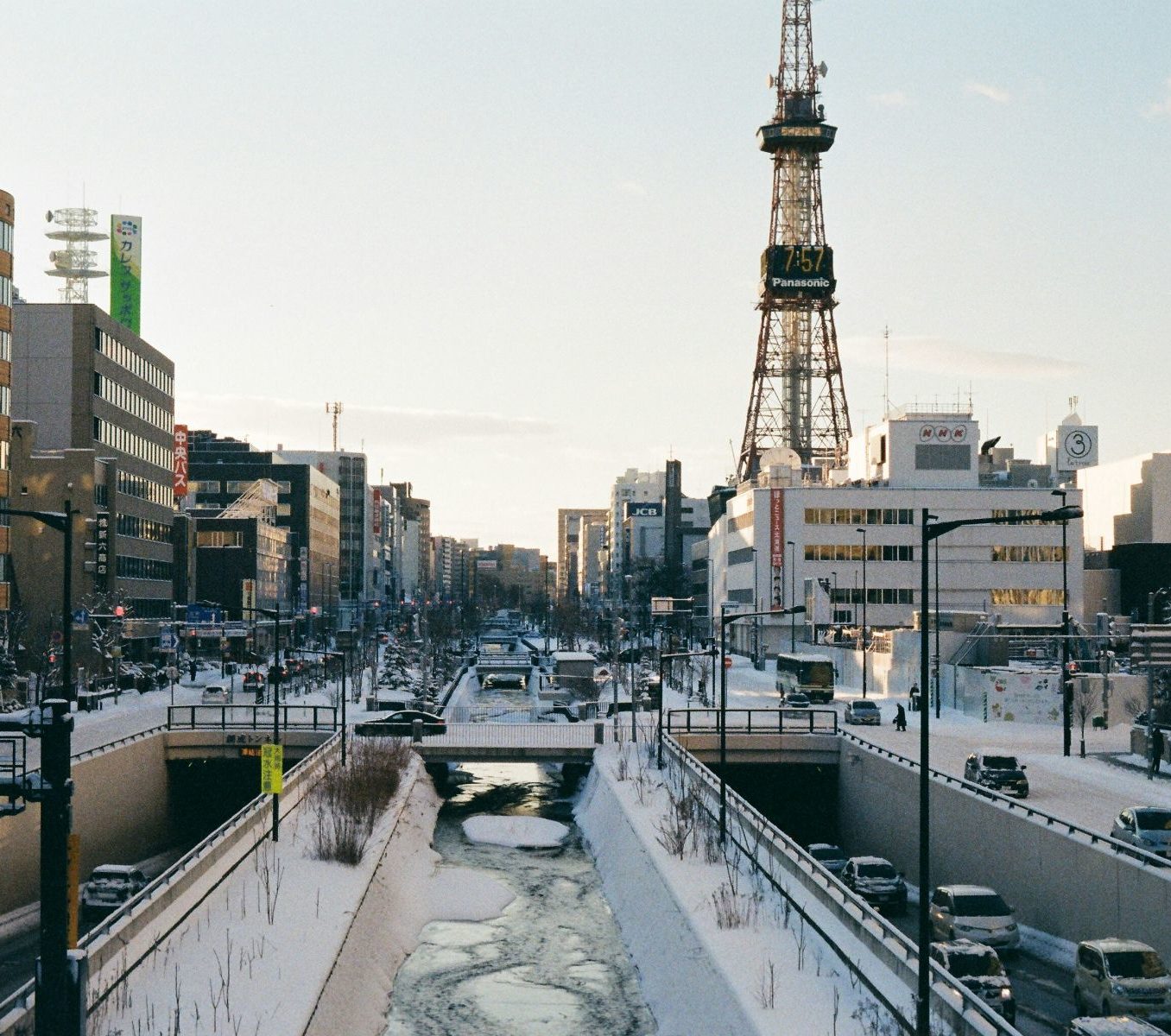 Rondreis Japan, Sapporo, wegen en de Sapporo tv tower
