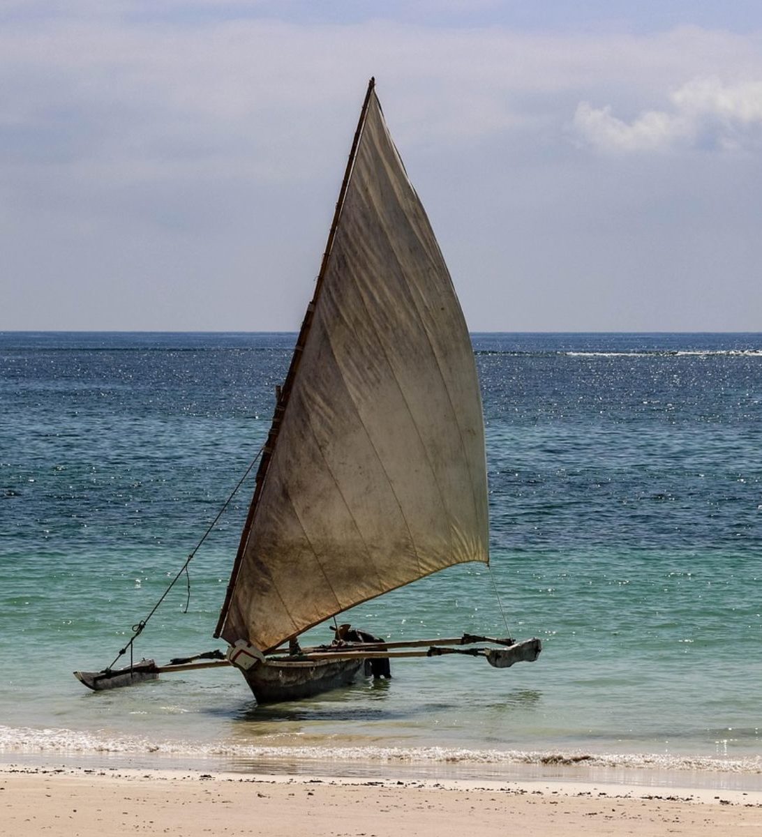 Rondreis Kenia, Diani Beach, Dhow Rondreis Kenia, Diani Beach, Dhow