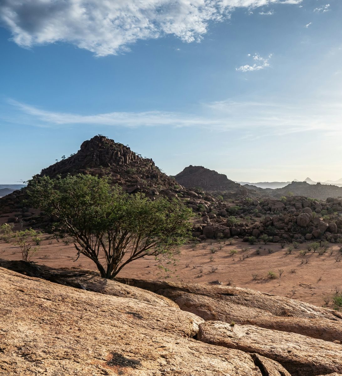 Rondreis Namibië, Damaraland, Landschap vanaf rechts
