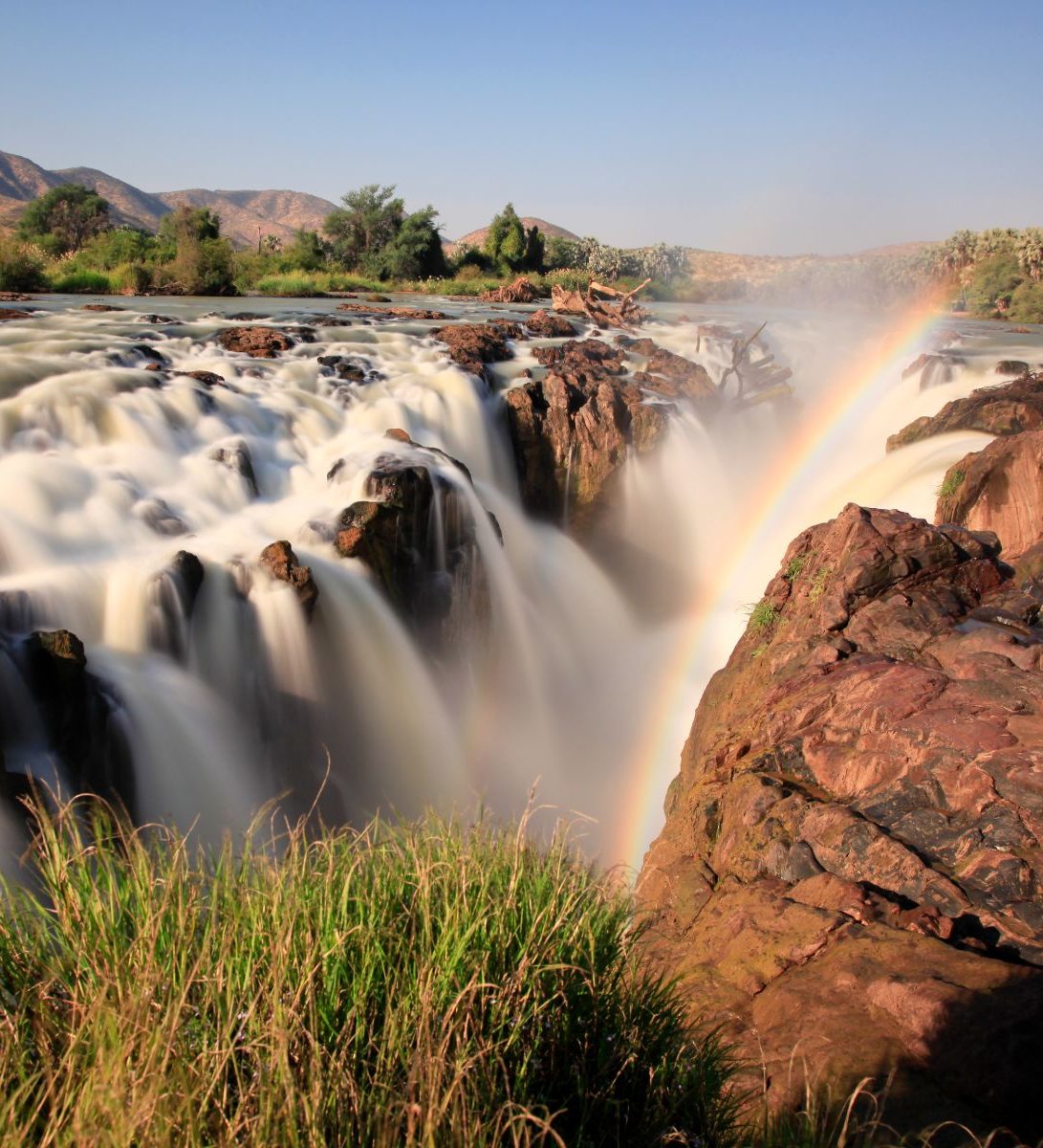Rondreis Namibië, Epupa Falls, overzicht van bovenaf