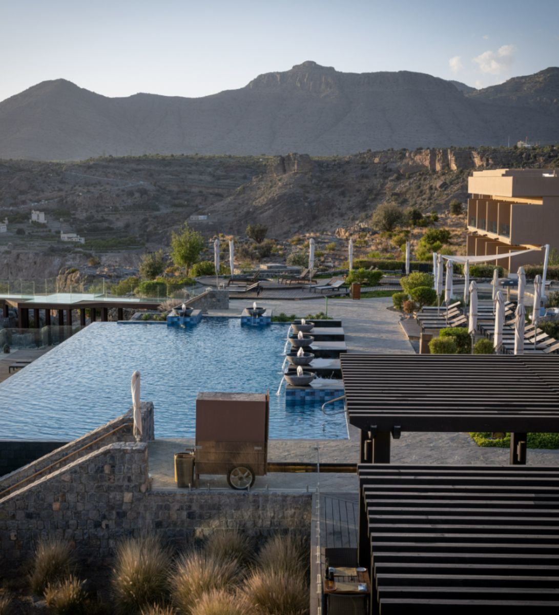 Rondreis Oman, Jebel Akhdar, Anantara, overzicht hotel