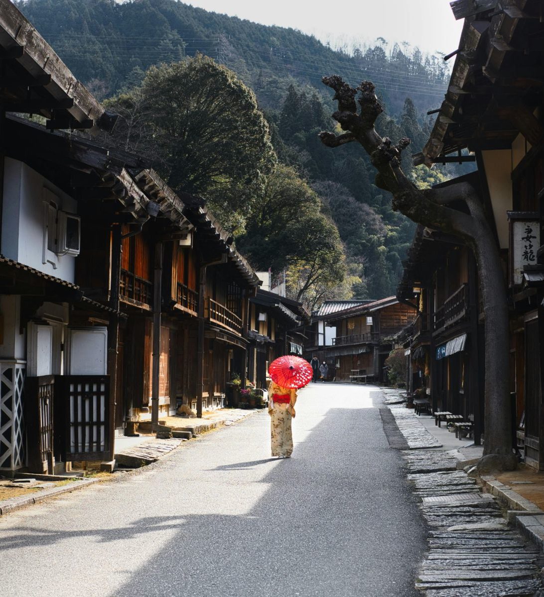 rondreis japan nakasendo trail straatbeeld rondreis japan nakasendo trail straatbeeld