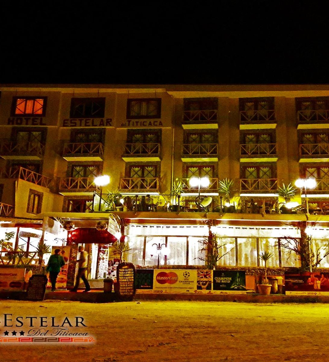Rondreis Bolivia, Copacabana, Estelar deel Titicaca, buitenaanzicht hotel Rondreis Bolivia, Copacabana, Estelar deel Titicaca, buitenaanzicht hotel
