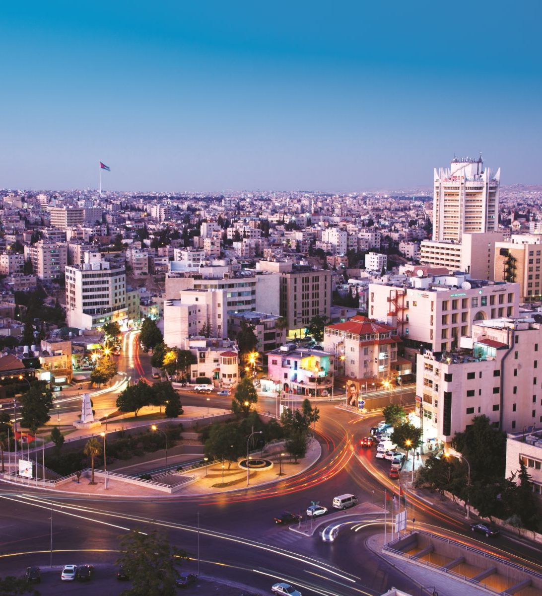 Rondreis Jordanië, Amman, Uitzicht stad Rondreis Jordanië, Amman, Uitzicht stad
