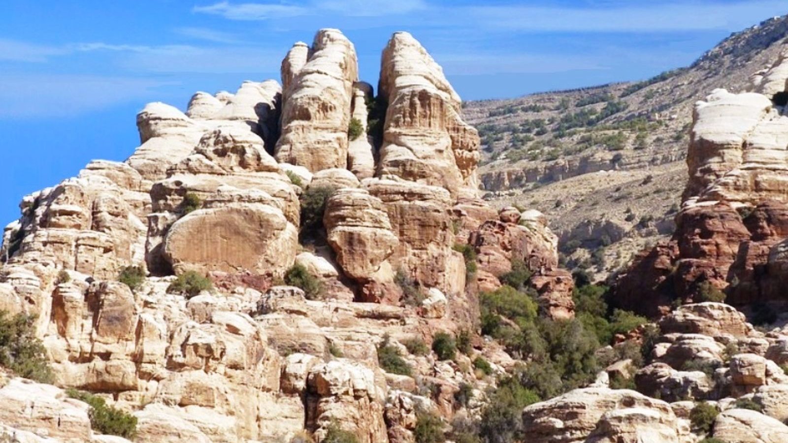 Rondreis, Jordanië, Dana puntige rots