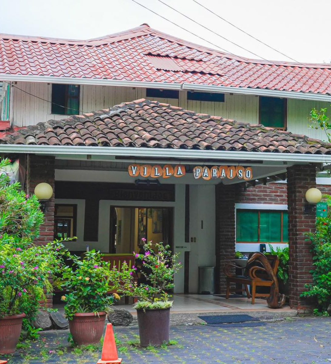 Rondreis Nicaragua, Ometepe, Hotel Villa Paraíso, buitenaanzicht