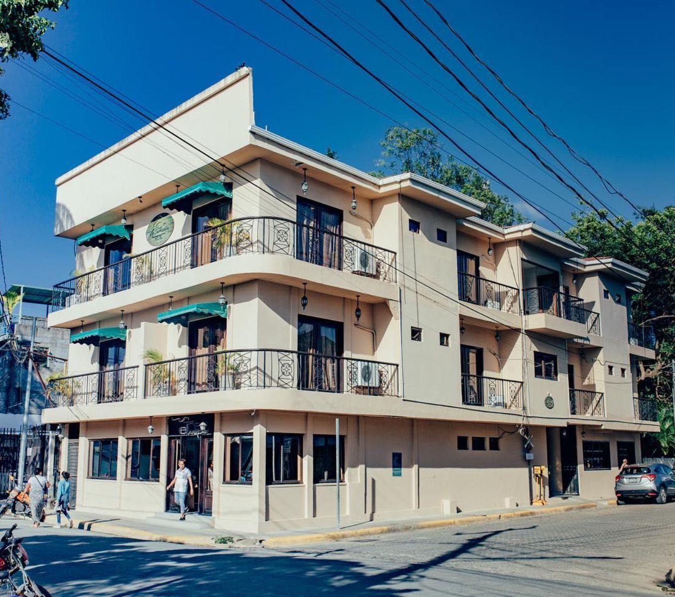 Rondreis Nicaragua, San Juan del Sur, Hotel La Estación SJDS, buitenaanzicht