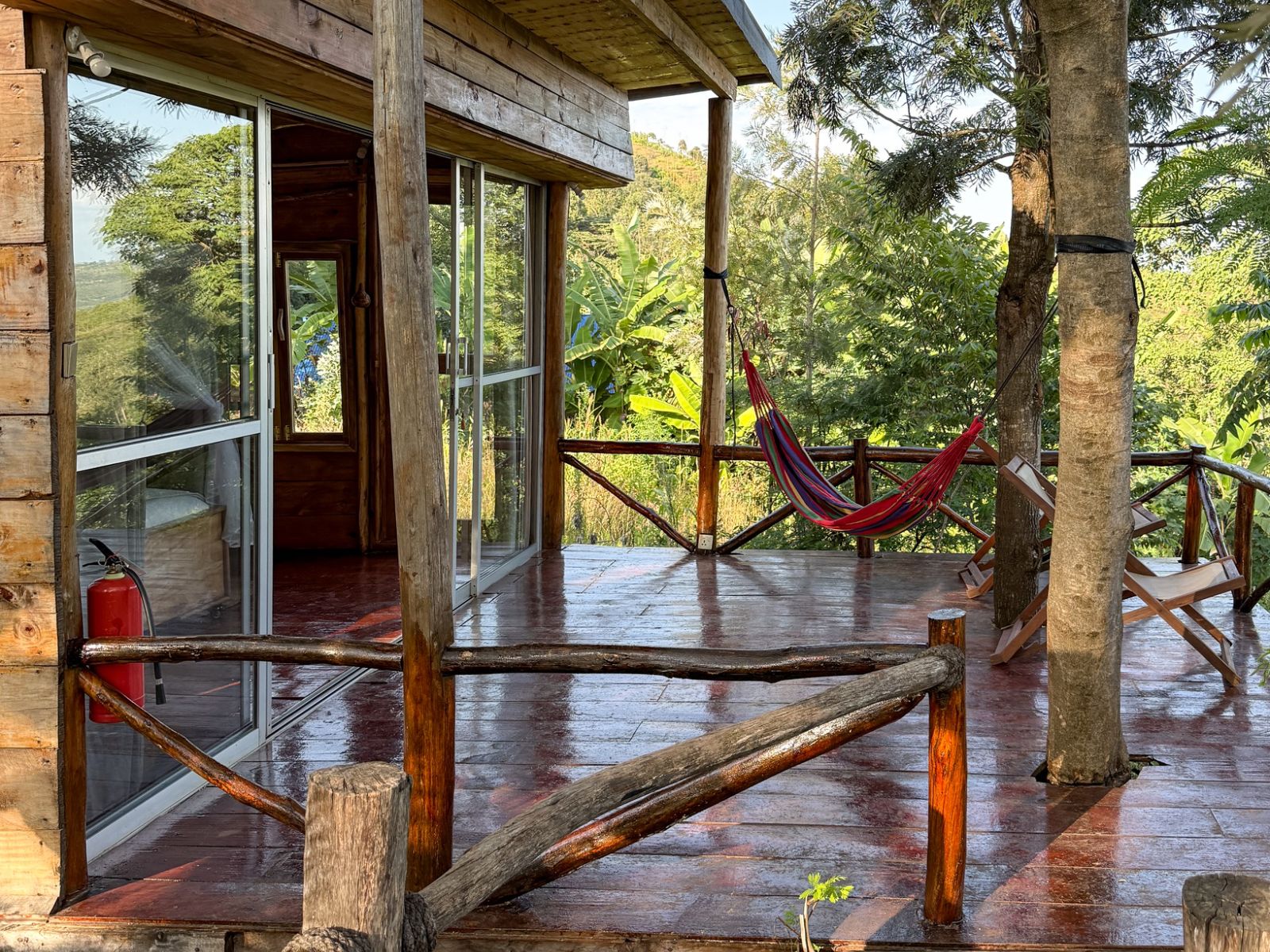 Rondreis Tanzania, Manyara, Foresight Eco Lodge, balkon