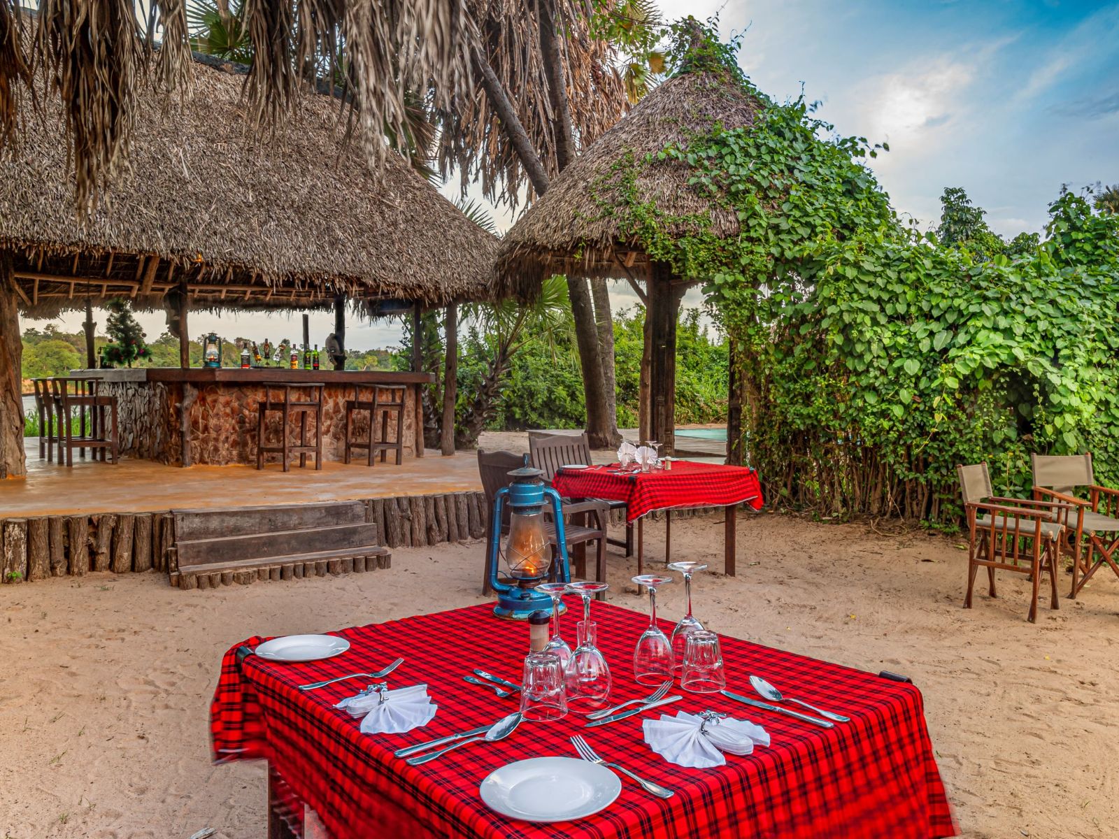 Rondreis Tanzania, Nyerere National Park, Selous Wilderness, restaurant