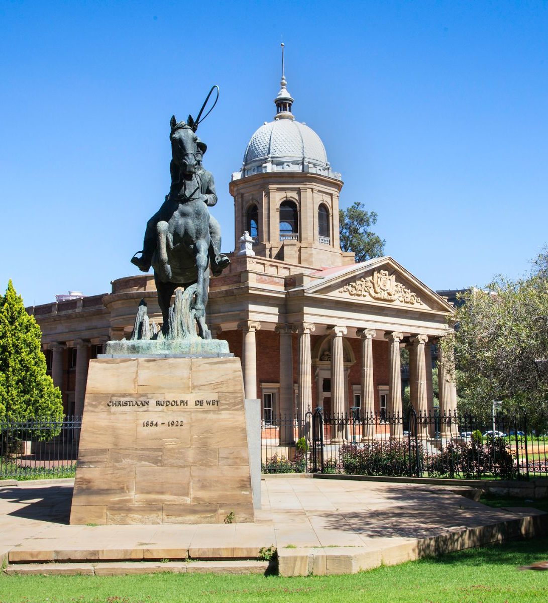 Rondreis Zuid-Afrika, Bloemfontein, Raadsaal Rondreis Zuid-Afrika, Bloemfontein, Raadsaal