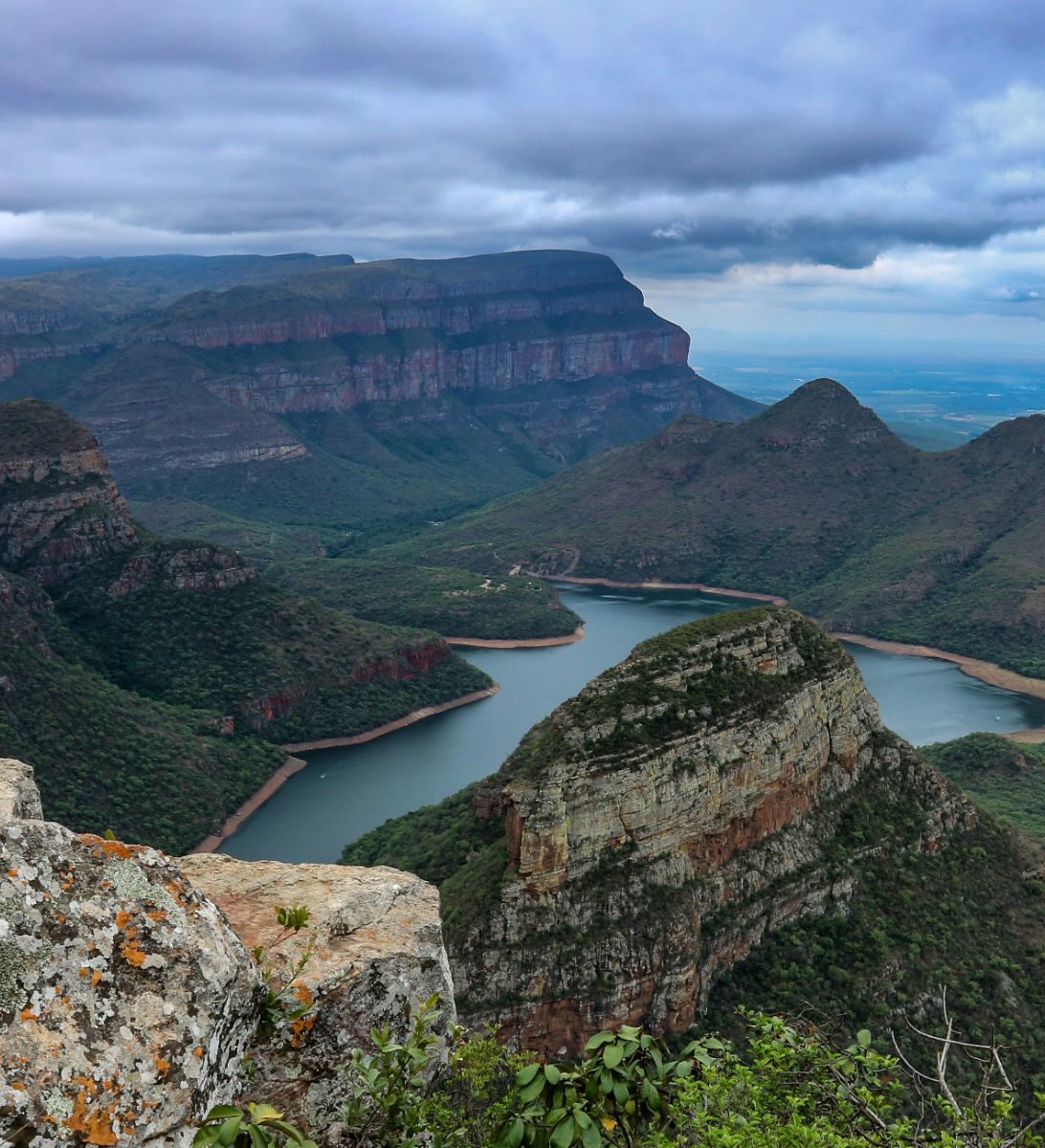 Rondreis Zuid- Afrika, Blyde River Canyon, bewolkt Rondreis Zuid- Afrika, Blyde River Canyon, bewolkt