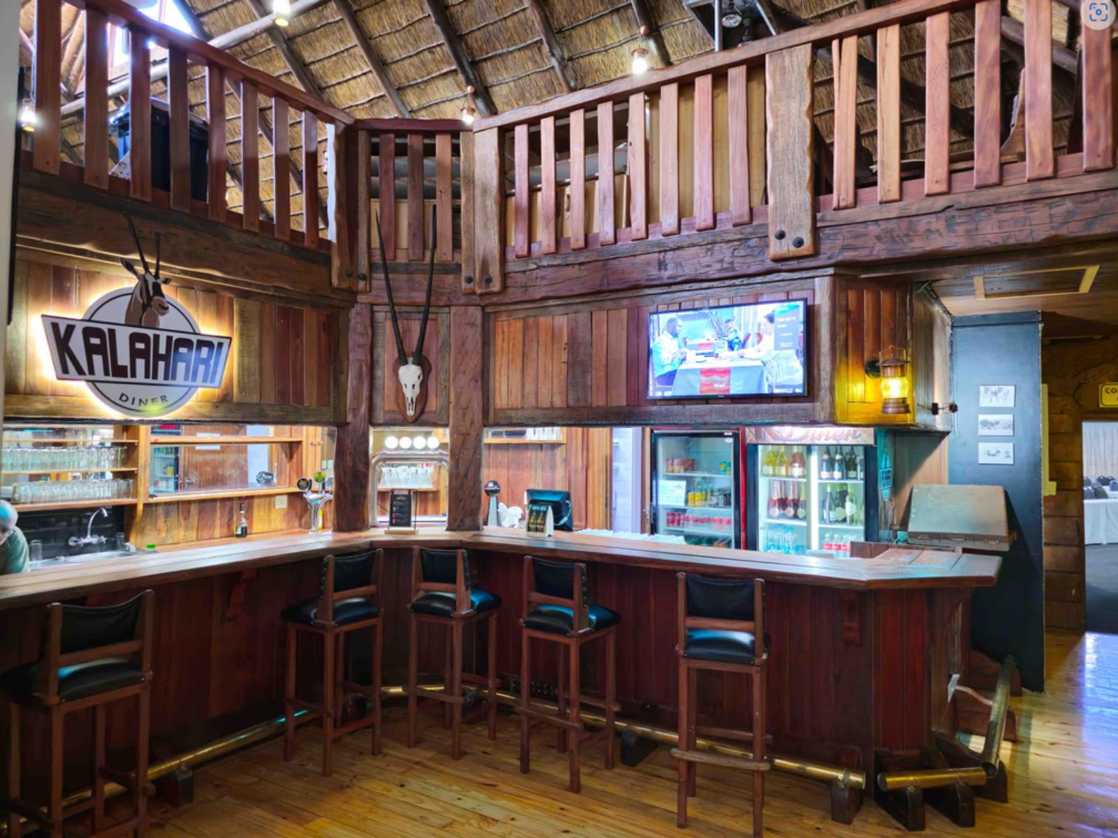 Rondreis Zuid-Afrika, Kimberley, Kalahari Lodge, bar