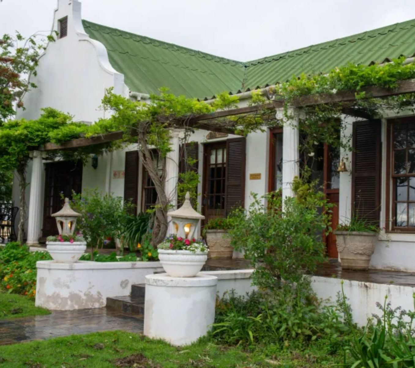 Rondreis Zuid-Afrika, Swellendam, Skeiding Guest Farm, buitenaanzicht