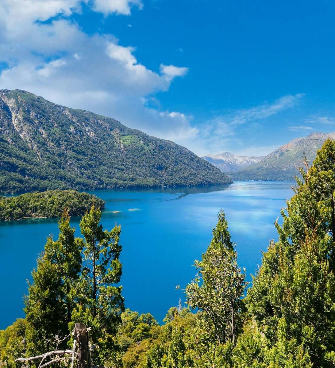 rondreis argentinie, bariloche, uitzicht op het meer rondreis argentinie, bariloche, uitzicht op het meer