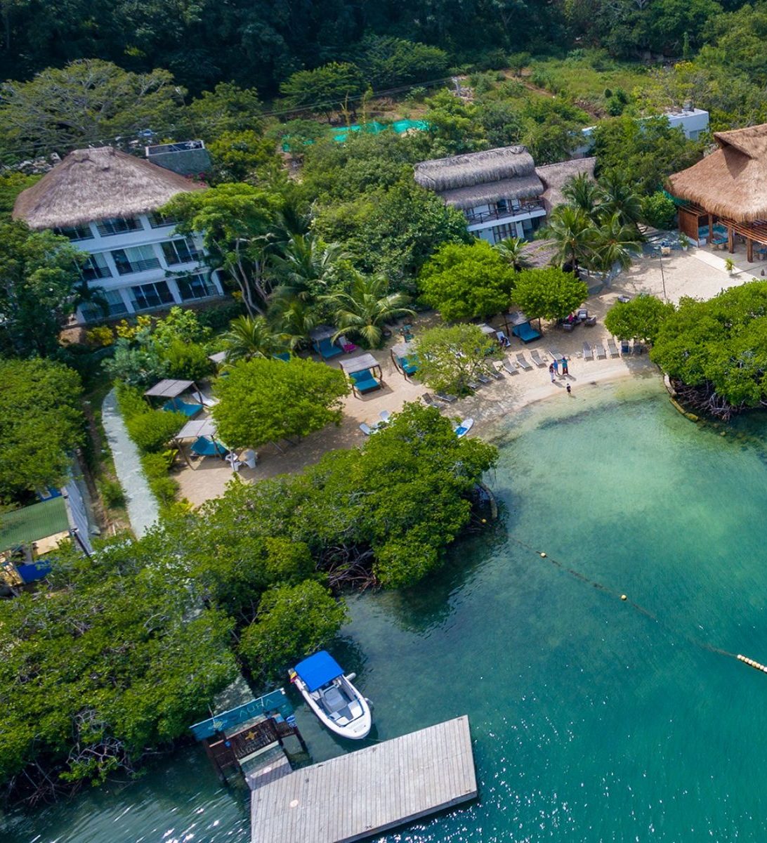 rondreis colombia isla de baru auro hotel by sport baru hotel bovenaanzicht rondreis colombia isla de baru auro hotel by sport baru hotel bovenaanzicht