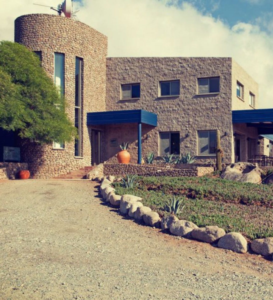 Rondreis Argentinië, Molinos, Bodega Colomé, buitenaanzicht accommmodatie