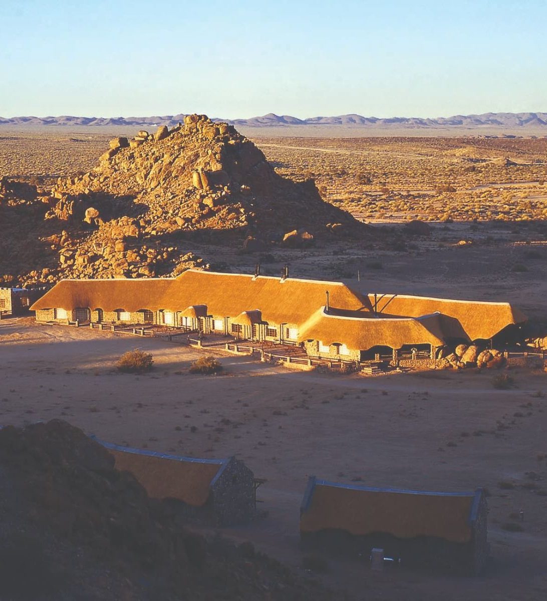 Rondreis Namibië, Fish River Canyon, Canyon Village, bovenaanzicht Canyon Village