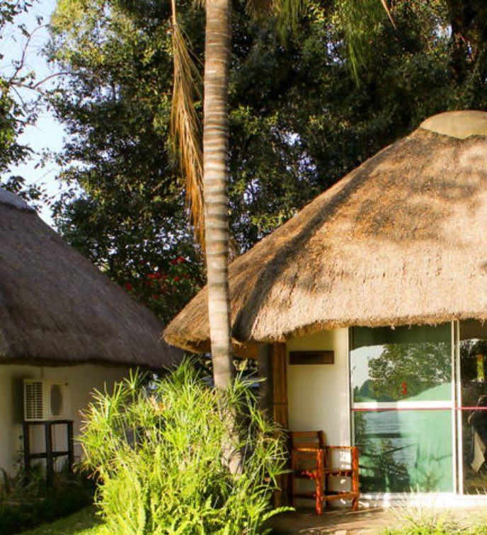 Rondreis Namibië, Katima Mulilo, Caprivi River Lodge, buitenaanzicht