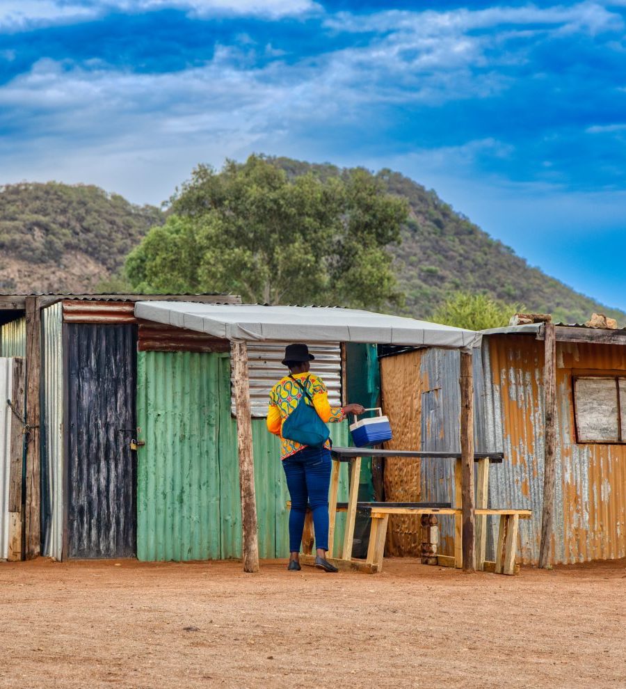 Rondreis Zuid-Afrika, Johannesburg, kleurrijke huisjes in Soweto Rondreis Zuid-Afrika, Johannesburg, kleurrijke huisjes in Soweto