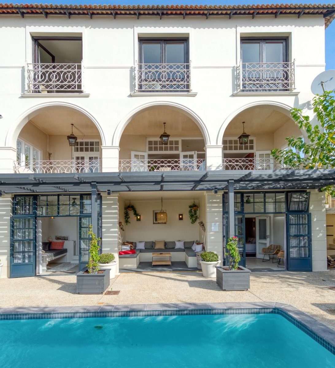 Rondreis Zuid-Afrika, Kaapstad, De Tafelberg Guest House, buitenaanzicht guest house Rondreis Zuid-Afrika, Kaapstad, De Tafelberg Guest House, buitenaanzicht guest house