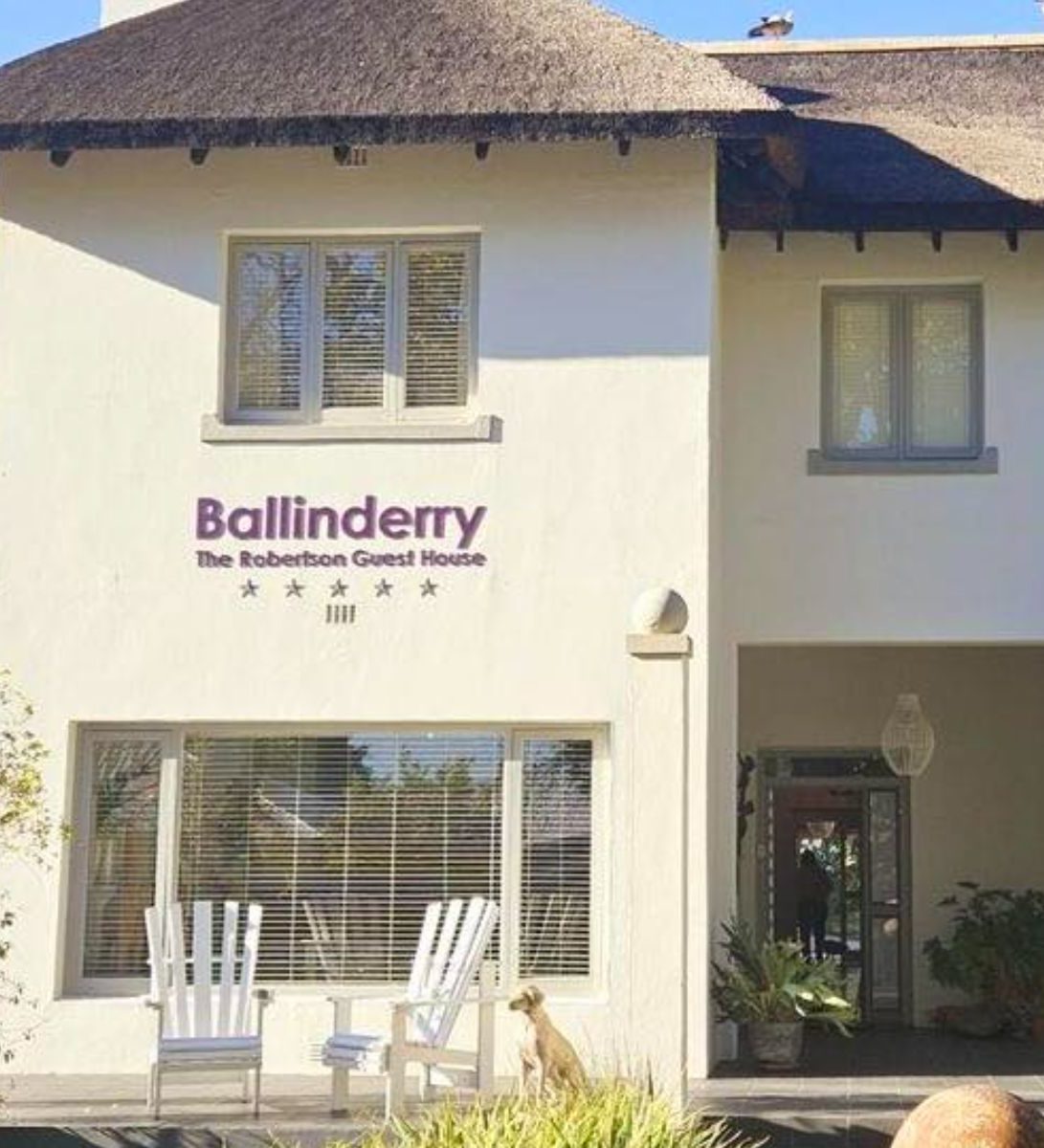 Rondreis Zuid-Afrika, Robertson-Montagu, Ballinderry – The Robertson Guest House, vooraanzicht hotel Rondreis Zuid-Afrika, Robertson-Montagu, Ballinderry - The Robertson Guest House, vooraanzicht hotel