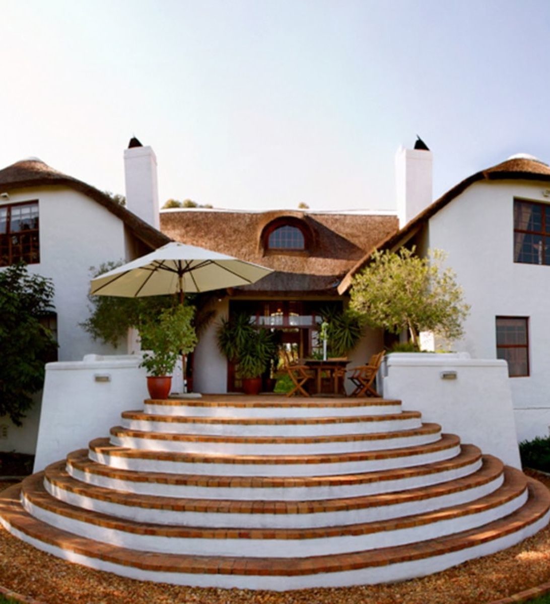 Rondreis Zuid-Afrika, Stellenbosch, Marianne Wine Estate, vooraanzicht accommodatie Rondreis Zuid-Afrika, Stellenbosch, Marianne Wine Estate, vooraanzicht accommodatie