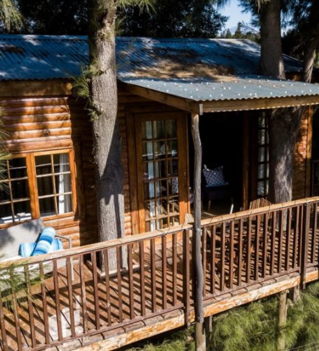 Rondreis Zuid-Afrika, Tulbagh, Vindoux Guest Farm, buitenaanzicht treehouse Rondreis Zuid-Afrika, Tulbagh, Vindoux Guest Farm, buitenaanzicht treehouse
