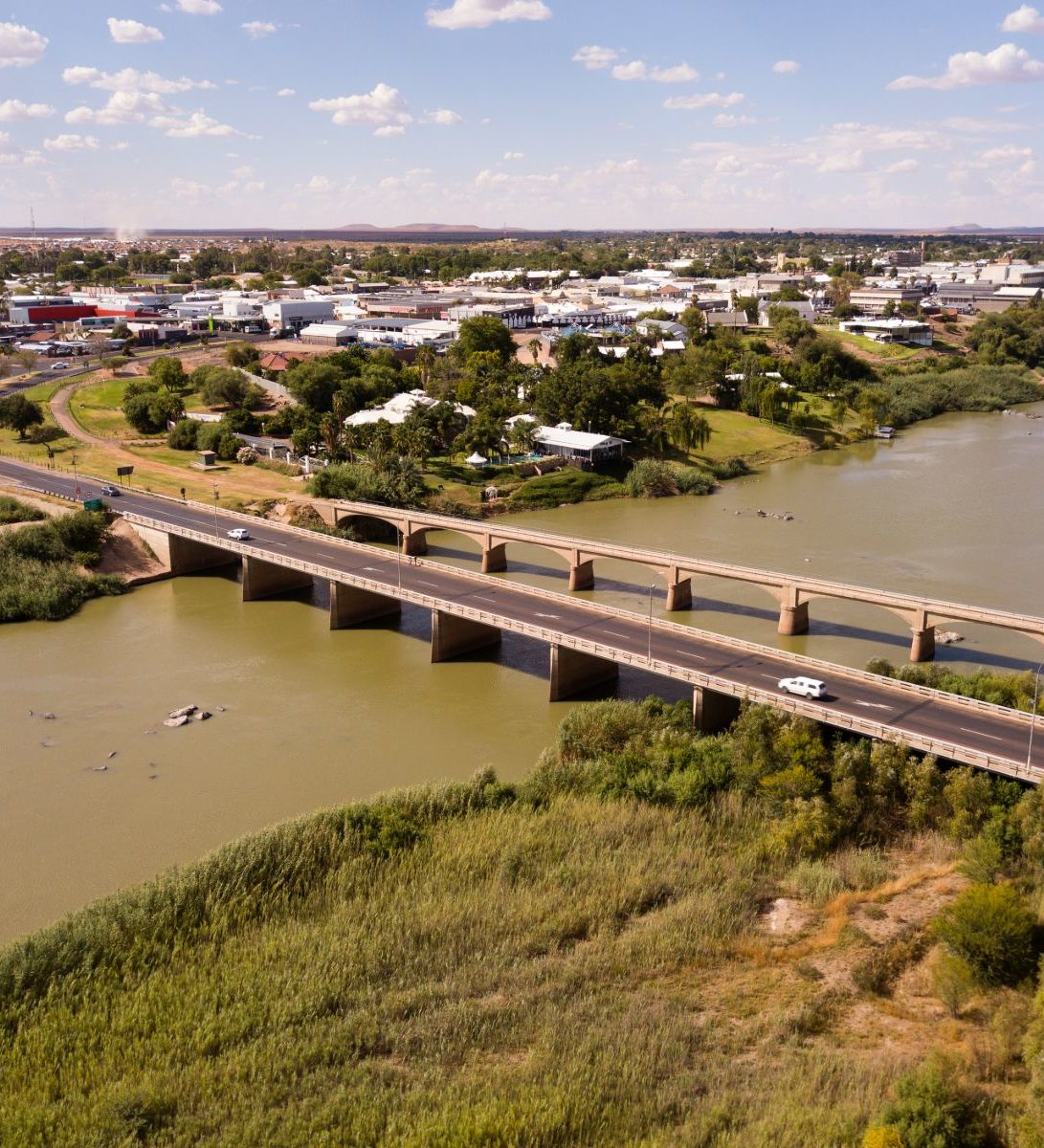 Rondreis Zuid-Afrika, Upington, stadsoverzicht en orange river Rondreis Zuid-Afrika, Upington, stadsoverzicht en orange river