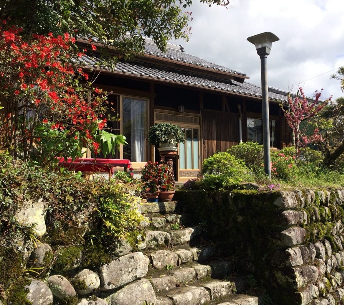 rondreis japan, Chikatsuyu, Guest house Chikatsuyu Sakuranosono, buitenaanzicht