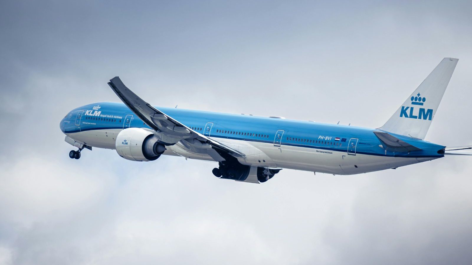 Rondreis KLM vertrek en aankomst vliegtuig dat vertrekt